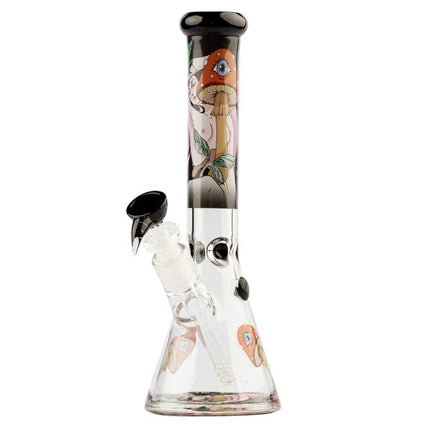 G-Rollz Mushroom Lover - Black Beaker Bong