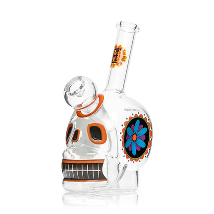 HEMPER Dia De Los Muertos Schedel Bong 6,1"