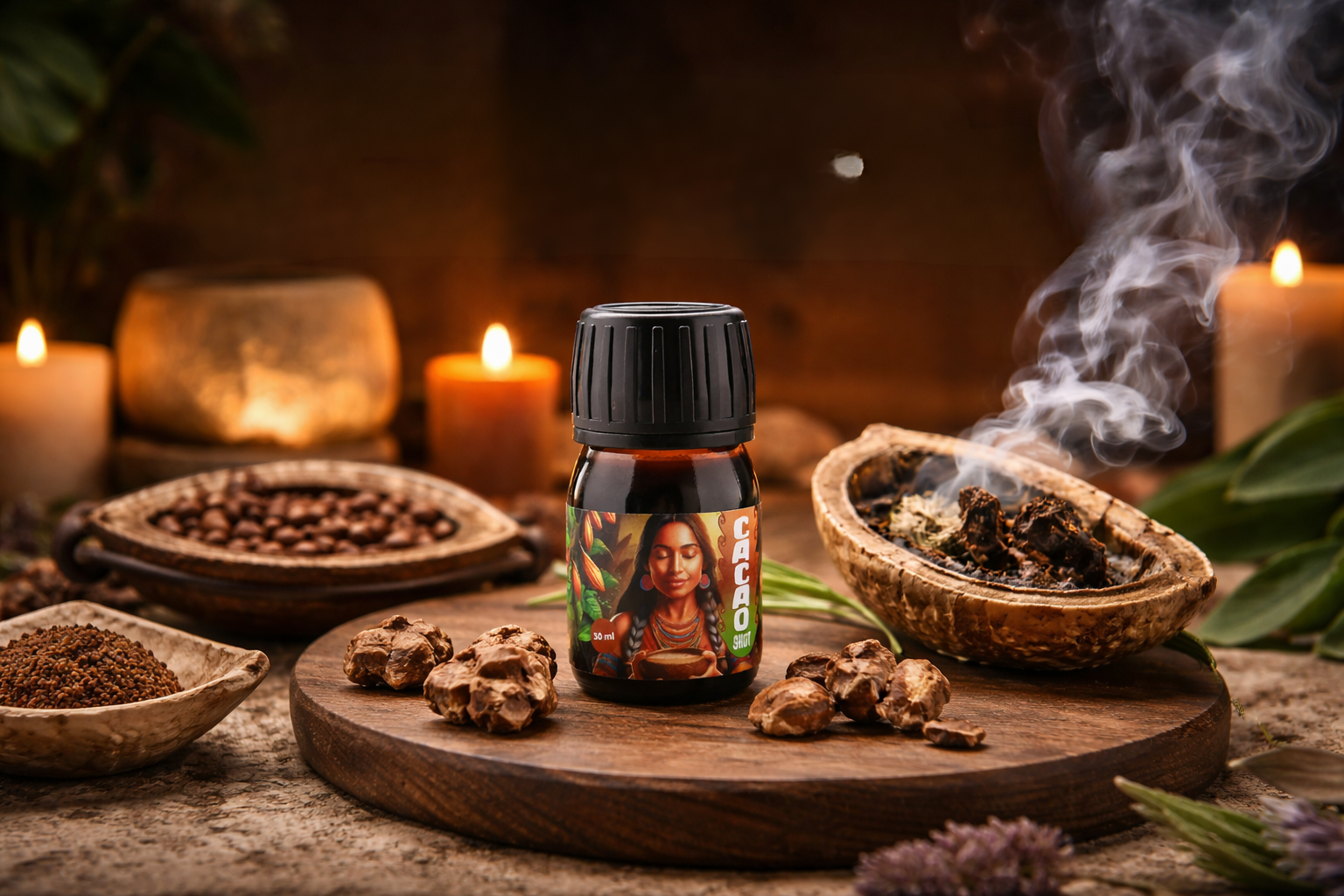 Wat is de rol van cacao tijdens een truffelceremonie?