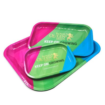 Metalowa tacka do wałkowania – MAŁA (Royal Queen Seeds)