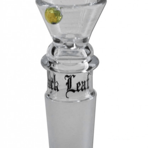 Black Leaf Glazen Bowl