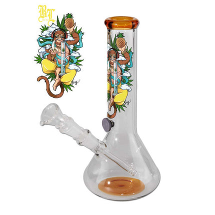 Black Leaf Hanuman Beaker Bong