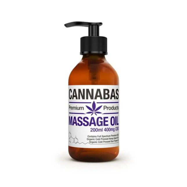 Cannabas CBD Massage Olie - 200ml - 400mg CBD