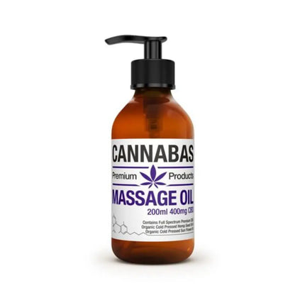 Cannabas CBD Massage Olie - 200ml - 400mg CBD