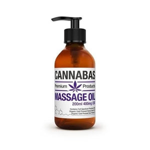 Cannabas CBD Massage Olie - 200ml - 400mg CBD