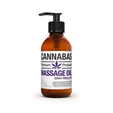 Cannabas CBD Massage Olie - 200ml - 400mg CBD