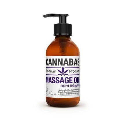 Cannabas CBD Massage Olie - 200ml - 400mg CBD