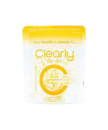 Clearly D3 + K2 - 60 Softgels - VEGAN