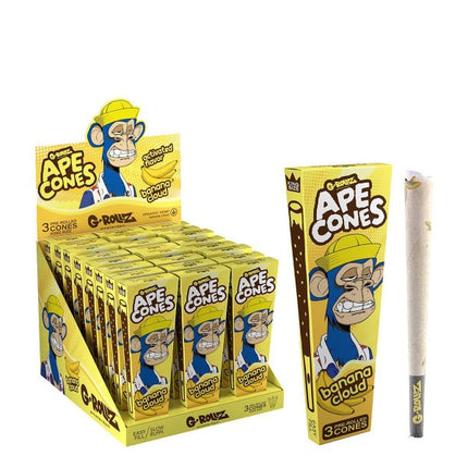 G-Rollz Ape Cones Banana Cloud - 24 Packs