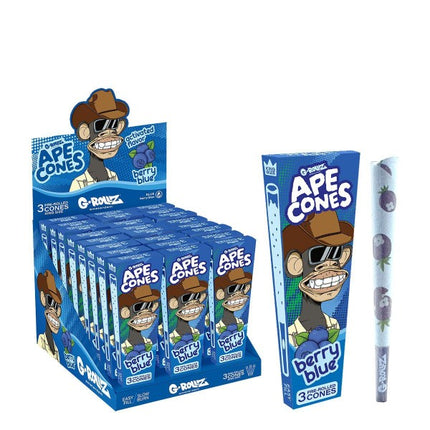 G-Rollz Ape Cones Berry Blue - 24 Packs