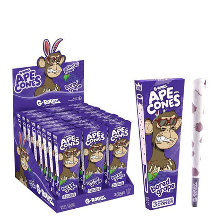 G-Rollz Ape Cones Bored Grape - 24 Packs