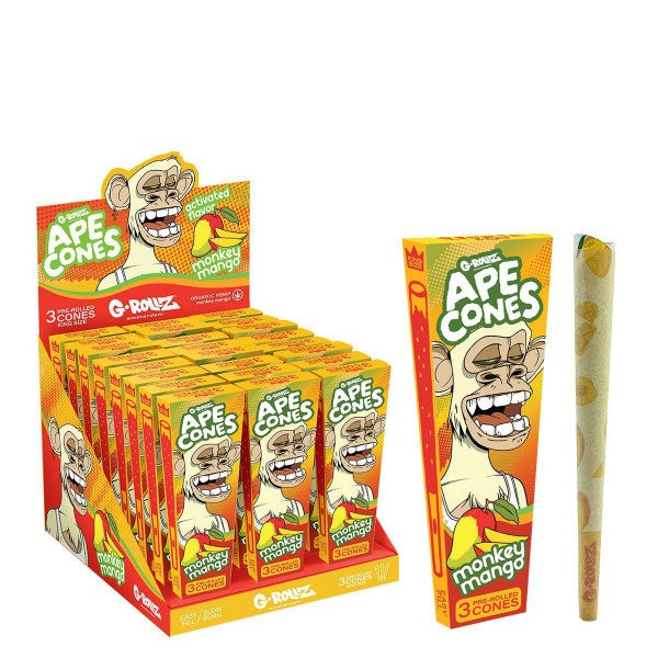 G-Rollz Ape Cones Monkey Mango - 24 Packs
