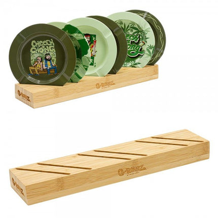 G-Rollz Bamboo Display voor metalen Asbakken