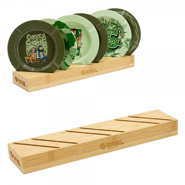 G-Rollz Bamboo Display voor metalen Asbakken