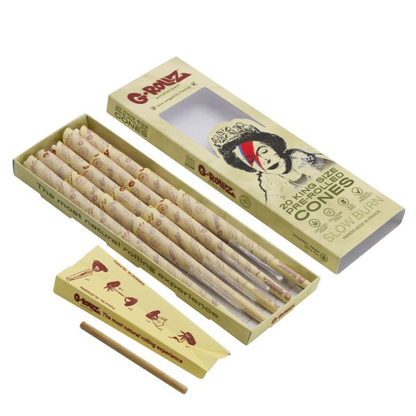 G-Rollz Banksy Graffiti Lizzie Stardust Organic Hemp - 20x KS Cones