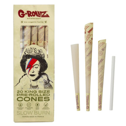 G-Rollz Banksy Graffiti Lizzie Stardust Organic Hemp - 20x KS Cones
