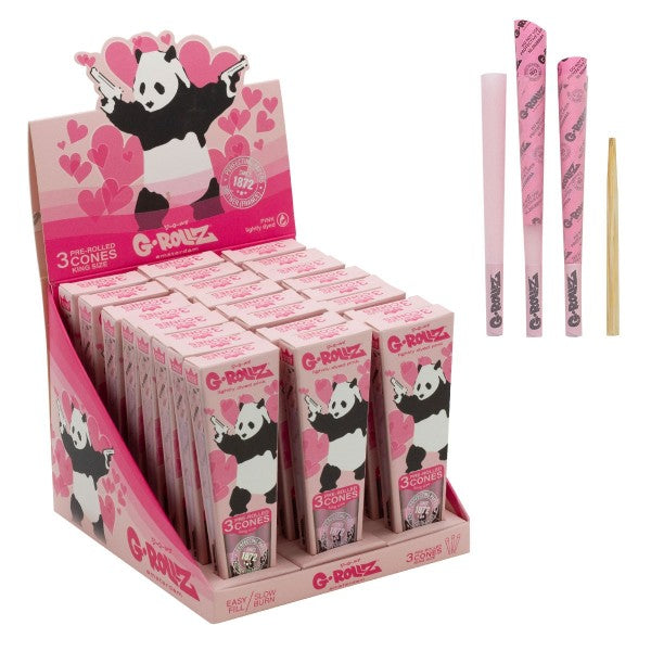 G-Rollz Banksy Graffiti Panda Gunnin Pink - 72x KS Cones