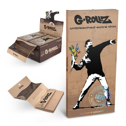 G-Rollz Banksys Graffiti Flower Thrower - Ongebleekt - 3 in 1 Pack