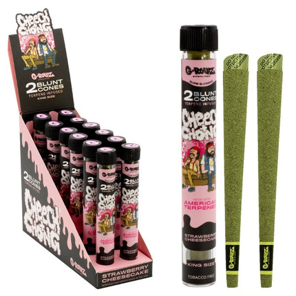G-Rollz Blunts Cheech & Chong Strawberry Cheesecake - 12 Packs