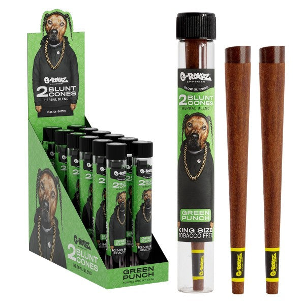 G-Rollz Blunts The Dog Green Punch - 2 Blunts