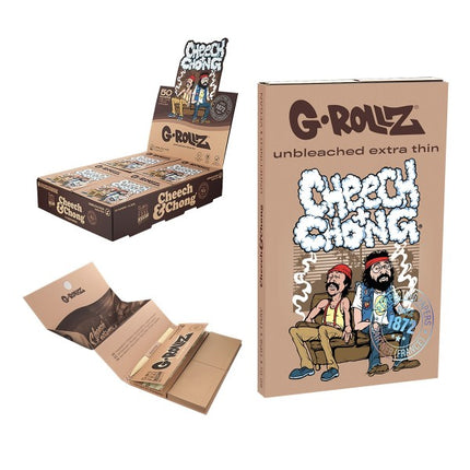 G-Rollz Cheech & Chong Sofa Ongebleekt - 3 in 1 Pack (1 1/4 Vloeitjes)