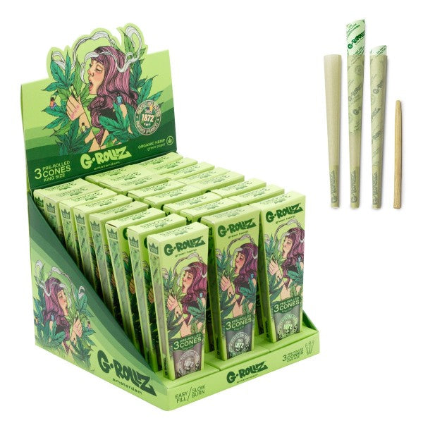 G-Rollz Collector Colossal Dream Organic Green Hemp - 72x KS Cones