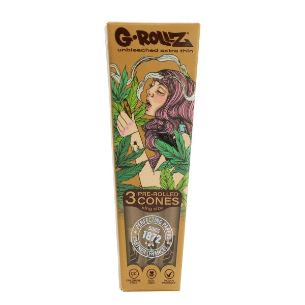 G-Rollz Colossal Dream Ongebleekt - 3x King Size Cones