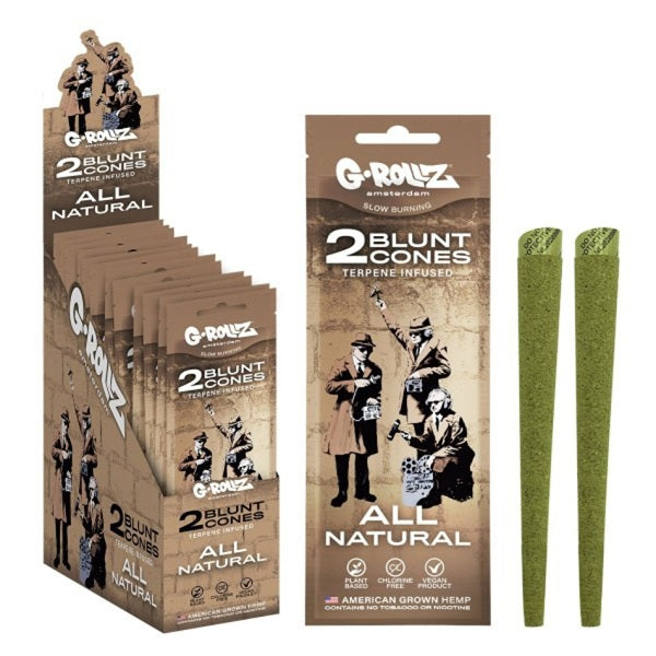 G-Rollz Cones Banksys Graffiti - All Natural 12 Packs