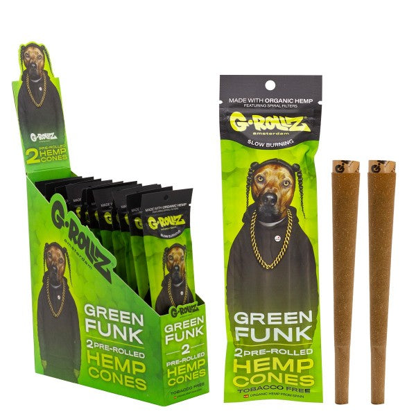 G-Rollz Cones Green Funk - 12 Packs