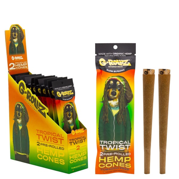 G-Rollz Cones Tropical Twist - 12 Packs