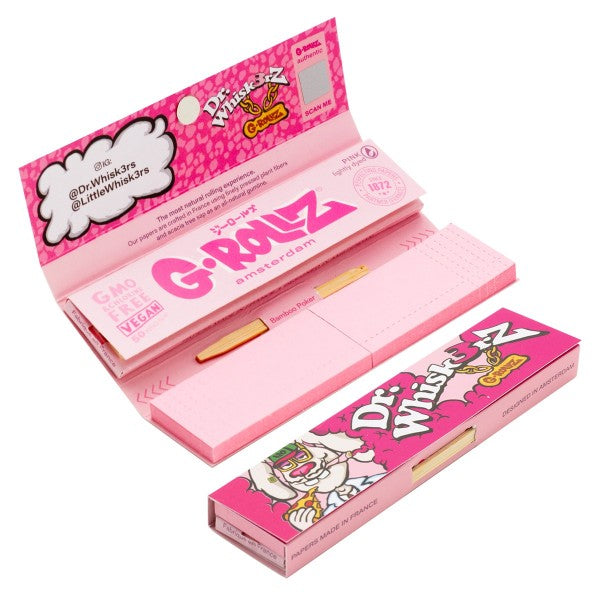 G-Rollz Dr. Whiskerz Lightly Dyed Pink - KS Slim combi - 24 Booklets