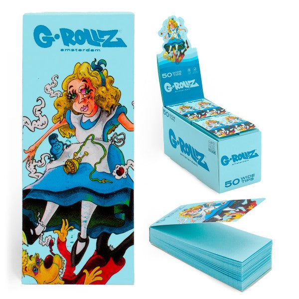 G-Rollz Dunkees Alice Blue Filter Tips - 24 Booklets
