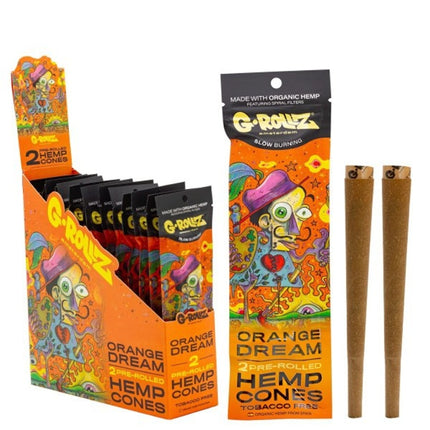G-Rollz Hemp Cones - Orange Dream 12 Packs
