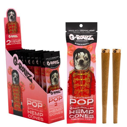 G-Rollz Hemp Cones - Strawberry Pop 12 Packs