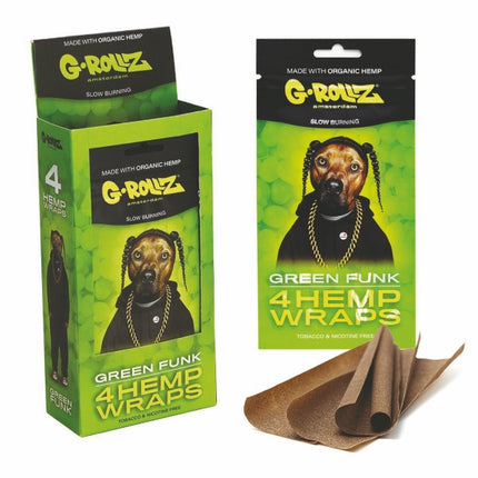 G-Rollz Hemp Wraps Green Funk - 4 wraps