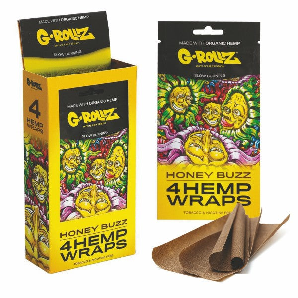 G-Rollz Hemp Wraps Honey Buzz - 4 Wraps