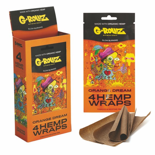 G-Rollz Hemp Wraps Orange Dream - 4 Wraps
