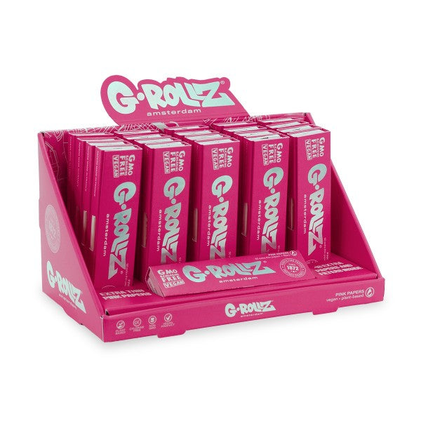 G-Rollz Lightly Dyed Pink - King Size Slim Combi