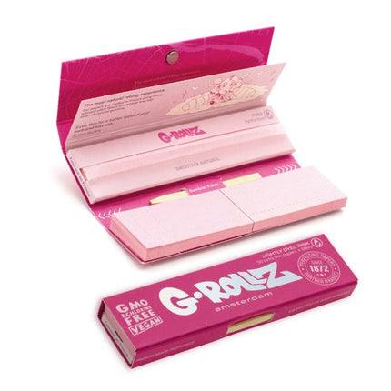 G-Rollz Lightly Dyed Pink - KS Slim combi pack - 21 Booklets