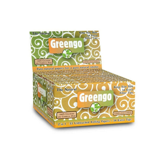 Greengo Unbleached King Size Slim 2 In 1