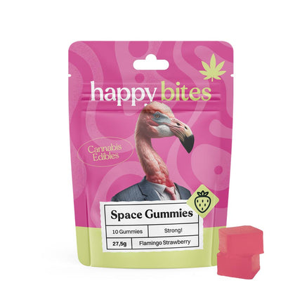 Happy Bites Happy Bites Space Gummies Flamingo Strawberry (AJ-1)