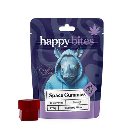 Happy Bites Space Gummies Blueberry Rhino (AJ-1)