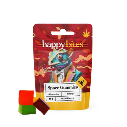 Happy Bites Space Gummies Mixed 'Zoo' (8-OH) (4pcs)