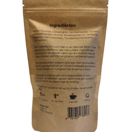 Happy Tea Relax Thee – 50g losse kruidenmix met CBD