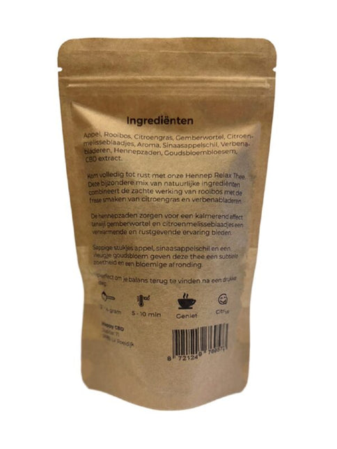 Happy Tea Relax Thee – 50g losse kruidenmix met CBD