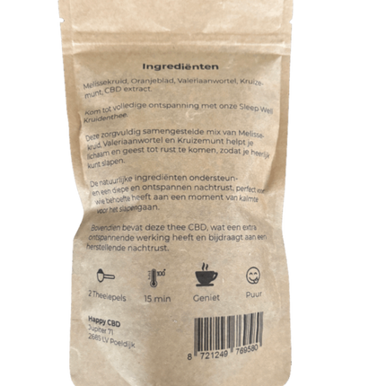 Happy Tea Sleep Well – CBD Avondthee van Happy Tea