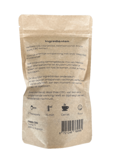 Happy Tea Sleep Well – CBD Avondthee van Happy Tea
