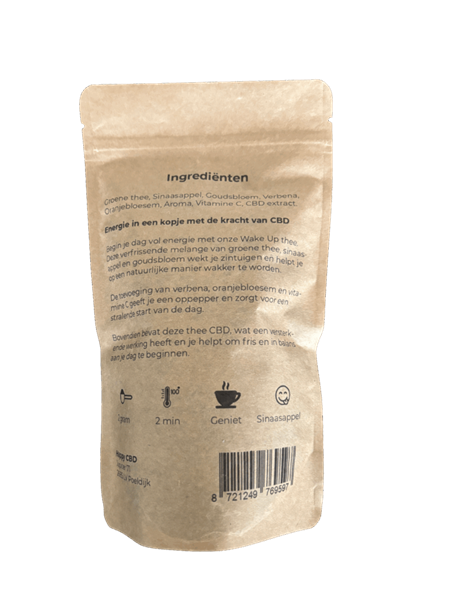 Happy Tea Wake Up – CBD Kruidenthee met Groene Thee & Vitamine C