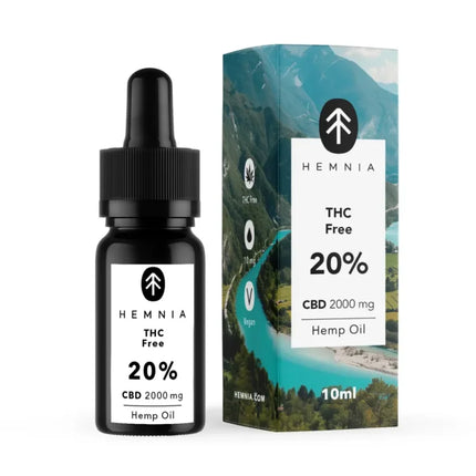 Hemnia CBD Olie 20% THC-vrij, 2000 mg, 10 ml