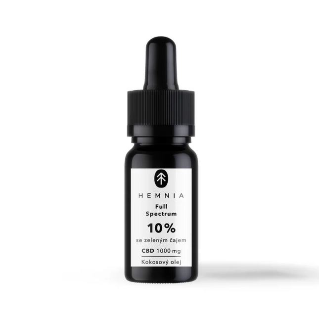 Hemnia Full Spectrum CBD Kokosolie 10% - 1000 mg - 10 ml - Groene Thee